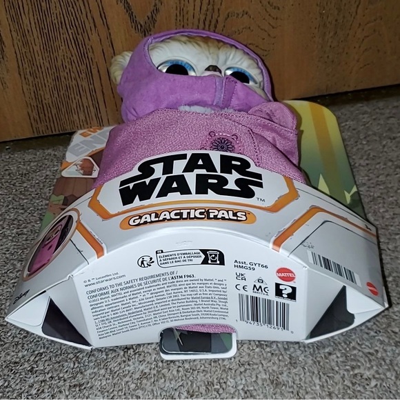 STAR WARS Galactic Pals *EWOK GIRL* 11" Pink PLUSH Figure & Satchel 2022 NWT. - Picture 4 of 6